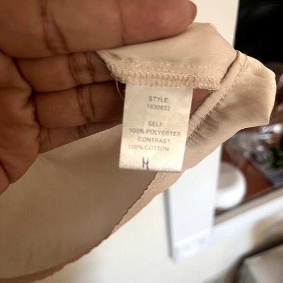 Pookie & Sebastian Silky Cream Top Women’s M Lace Layering Edwardian Regal - Picture 5 of 8